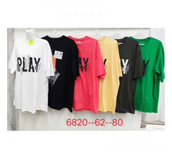 Футболка женская, стрейч/коттон 5 шт (62-80 р) ZeL777_6820