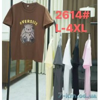 Футболка жіноча, стрейч/коттон 5 шт (50-58 р) ZeL777_2614