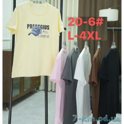 Футболка жіноча, стрейч/коттон 5 шт (48-56 р) ZeL777_20-6