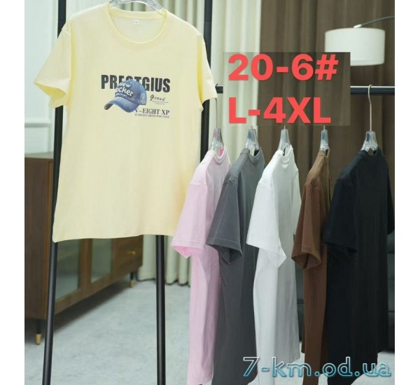 Футболка жіноча, стрейч/коттон 5 шт (48-56 р) ZeL777_20-6