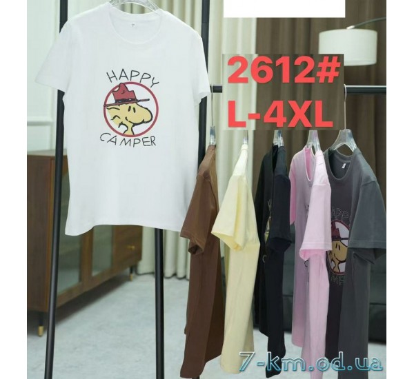 Футболка жіноча, стрейч/коттон 5 шт (48-56 р) ZeL777_2612