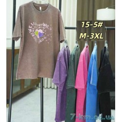 Футболка варенка жіноча, бавовна 5 шт (54-62 р) ZeL777_15-5