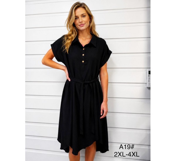 Сукня жіноча, 3 шт (2-4XL) штапель ZeL1396_A19b