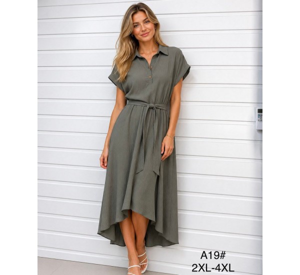 Сукня жіноча, 3 шт (2-4XL) штапель ZeL1396_A19c