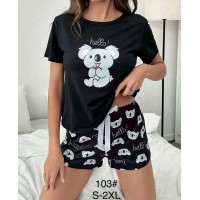 Піжама жіноча, бамбук 5 шт (S-2XL) ZeL1396_103