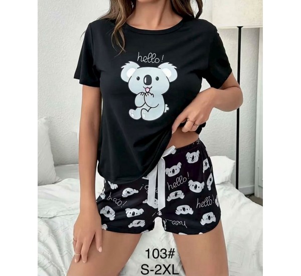 Піжама жіноча, бамбук 5 шт (S-2XL) ZeL1396_103