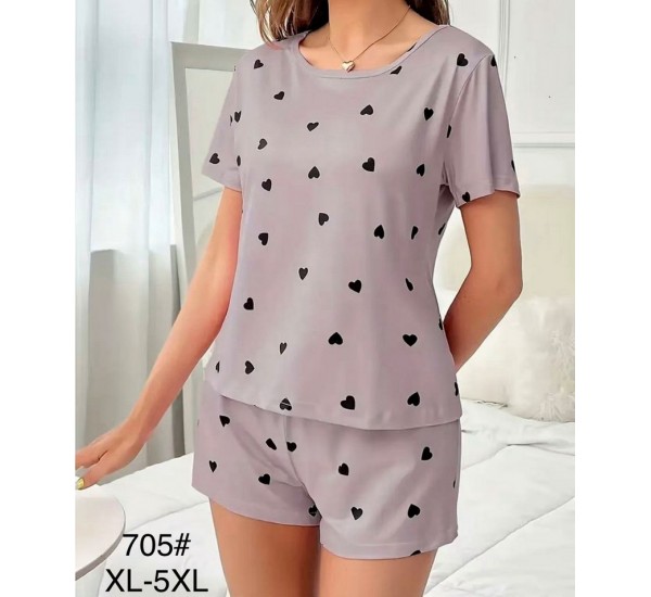 Піжама жіноча, бамбук 5 шт (S-2XL) ZeL1396_705