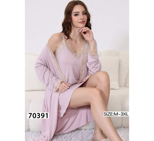 Халат 2-ка женский, 5 шт (M-3XL) коттон ZeL1396_70391a
