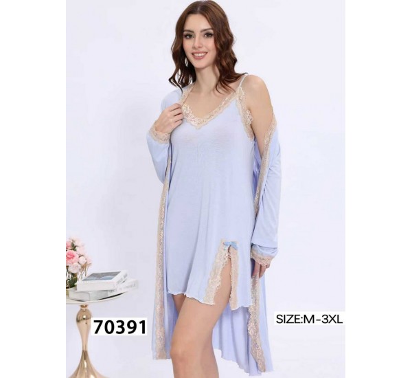 Халат 2-ка женский, 5 шт (M-3XL) коттон ZeL1396_70391b