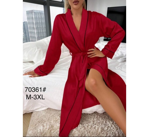 Халат женский, 5 шт (M-3XL) шелк ZeL1396_70361b