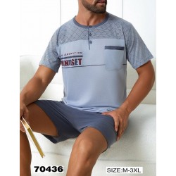 Пижама мужская, 5 шт (M-3XL) бамбук ZeL1396_70436