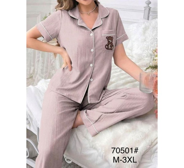 Піжама жіноча, 5 шт (M-3XL) муслин ZeL1396_70501a