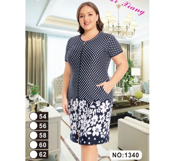 Халат жіночий, віскоза 5 шт (54-62 р) ZeL1396_1340