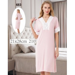 Нічна сорочка жіноча, 6 шт (50-54 р) рубчик ZeL1396_683