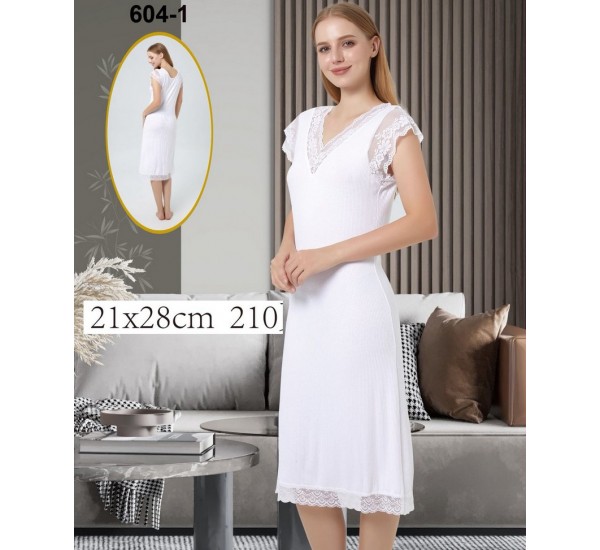 Нічна сорочка жіноча, 6 шт (50-54 р) рубчик ZeL1396_604-1