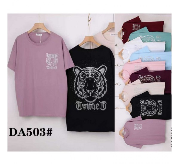 Футболка женская, стрейч/коттон 5 шт (60-70 р) ZeL777_DA503