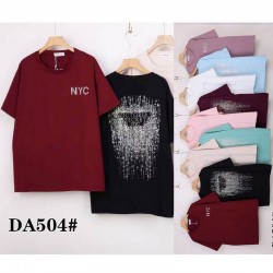 Футболка женская, стрейч/коттон 5 шт (60-70 р) ZeL777_DA504