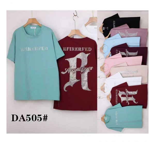 Футболка женская, стрейч/коттон 5 шт (60-70 р) ZeL777_DA505