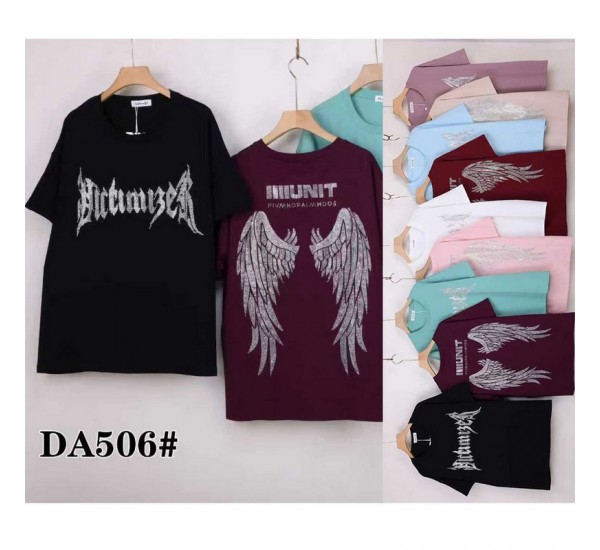 Футболка женская, стрейч/коттон 5 шт (60-70 р) ZeL777_DA506