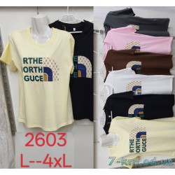 Футболка женская, стрейч/коттон 5 шт (L-4XL) ZeL777_2603