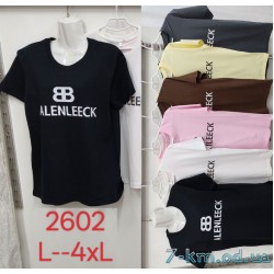 Футболка женская, стрейч/коттон 5 шт (L-4XL) ZeL777_2602