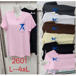 Футболка женская, стрейч/коттон 5 шт (L-4XL) ZeL777_2601