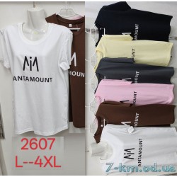 Футболка женская, стрейч/коттон 5 шт (L-4XL) ZeL777_2607