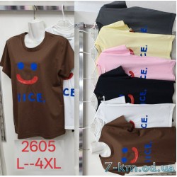 Футболка женская, стрейч/коттон 5 шт (L-4XL) ZeL777_2605