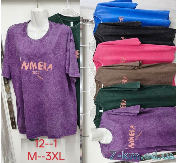 Футболка варёнка женская, хлопок 5 шт (M-3XL) ZeL777_12-1