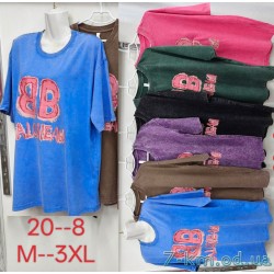 Футболка варёнка женская, хлопок 5 шт (M-3XL) ZeL777_20-8