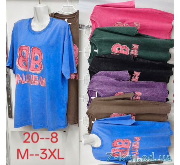 Футболка варёнка женская, хлопок 5 шт (M-3XL) ZeL777_20-8
