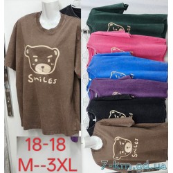 Футболка варёнка женская, хлопок 5 шт (M-3XL) ZeL777_18-18