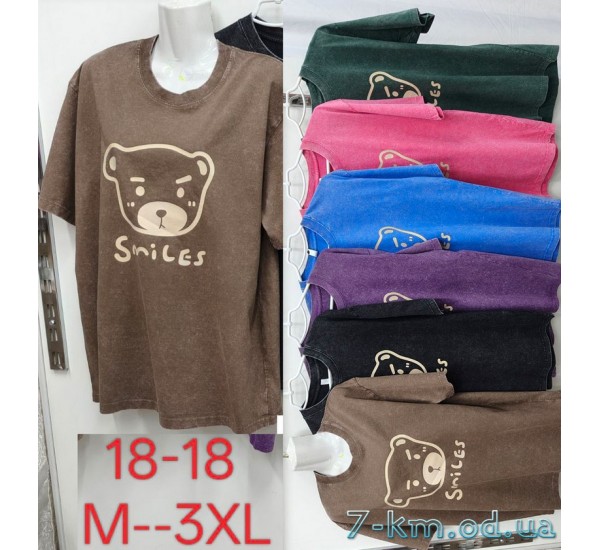 Футболка варёнка женская, хлопок 5 шт (M-3XL) ZeL777_18-18