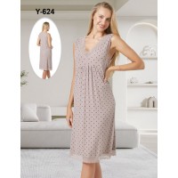 Нічна сорочка жіноча, 6 шт (50-54 р) рубчик ZeL1396_Y-624