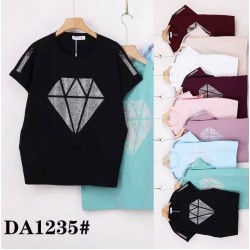 Футболка женская, стрейч/коттон 5 шт (54-62 р) ZeL777_DA1235