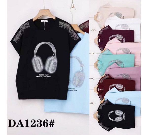 Футболка жіноча, стрейч/коттон 5 шт (54-62 р) ZeL777_DA1236