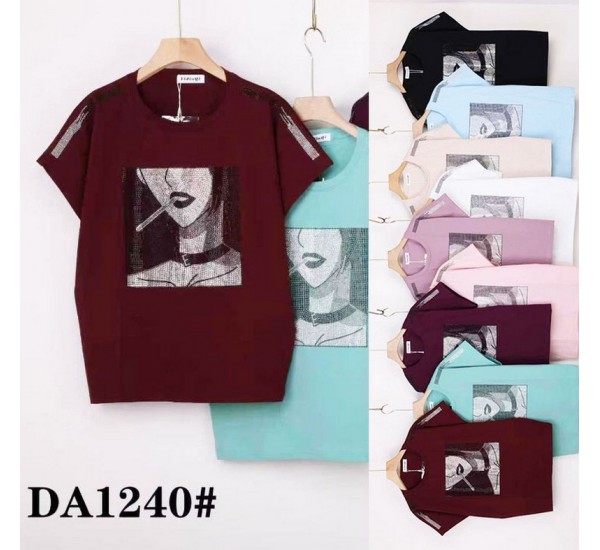 Футболка жіноча, стрейч/коттон 5 шт (54-62 р) ZeL777_DA1240