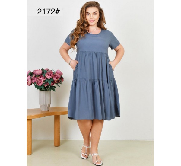 Сукня жіноча, штапель 6 шт (60-64 р) ZeL1396_2172-3