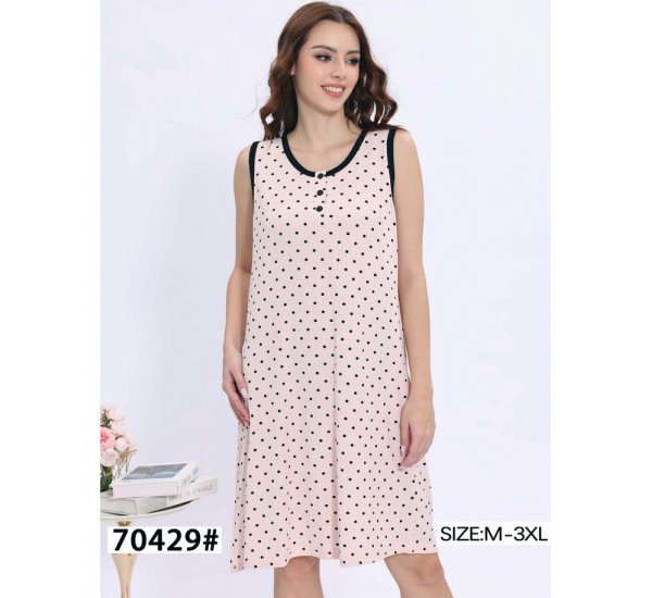 Ночная рубашка женская, рубчик 5 шт (M-3XL) ZeL1396_70429a