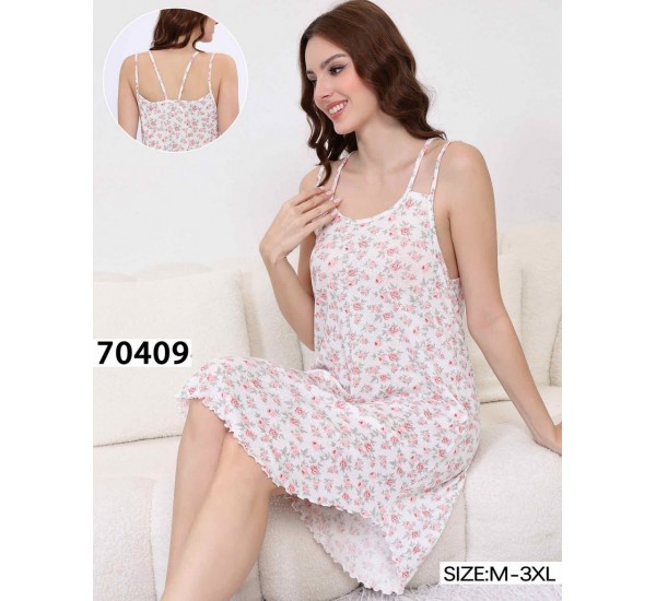 Нічна сорочка, рубчик 5 шт (M-3XL) ZeL1396_70409