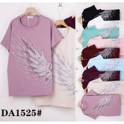 Футболка жіноча, стрейч/коттон 5 шт (62-70 р) ZeL777_DA1525