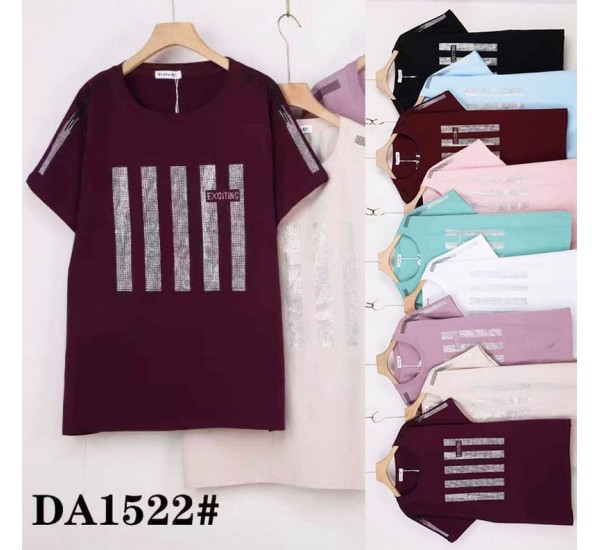 Футболка жіноча, стрейч/коттон 5 шт (62-70 р) ZeL777_DA1522