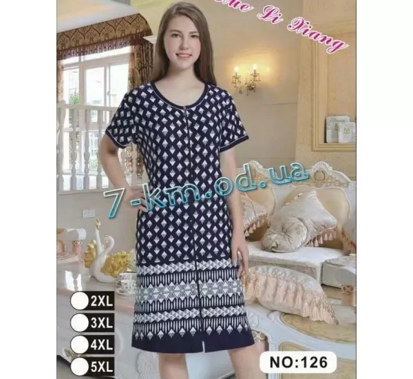 Халат женский летний ZeL1396.126 коттон 4 шт (2XL-5XL) Халат женский летний ZeL1396.126 коттон 4 шт (2XL-5XL)
