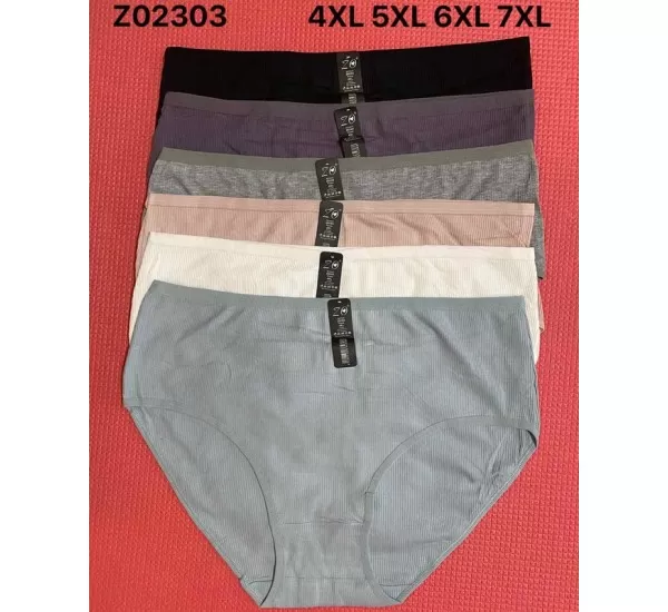 Трусы женские KiE_Z02303 коттон 6 шт (4-7XL) Трусы женские KiE_Z02303 коттон 6 шт (4-7XL)