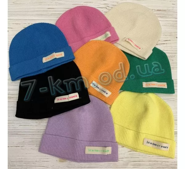 Шапка для дівчаток трикотаж 8 шт (50-52 р) ML903_050215