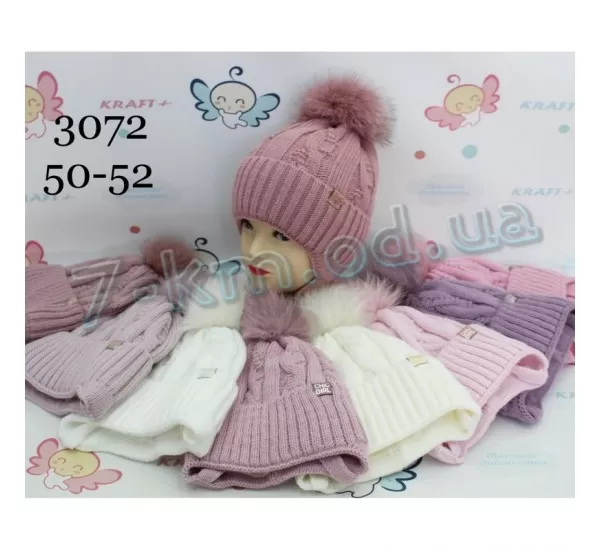 Шапка для девочек ML903_3072 флис 5 шт (50-52 р) Шапка для девочек ML903_3072 флис 5 шт (50-52 р)