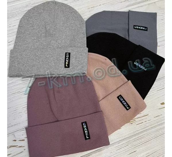 Шапка для дівчаток ML903_230939 рубчик 5 шт (54-55 р) Шапка для дівчаток ML903_230939 рубчик 5 шт (54-55 р)
