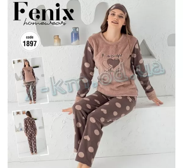 Пижама женская RZ3542_1897 махра 3 шт (M-XL) Пижама женская RZ3542_1897 махра 3 шт (M-XL)