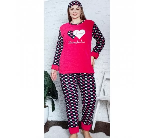 Піжама жіноча TaN_086 махра/фліс 4 шт (3-5XL) Піжама жіноча TaN_086 махра/фліс 4 шт (3-5XL)