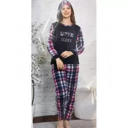 Піжама жіноча TaN_0685b махра/фліс 4 шт (M-2XL)